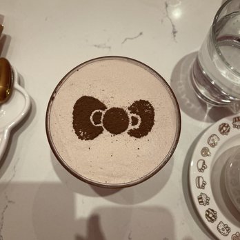 Hello Kitty Cafe - Fruit cup. (Whipped cream on top with strawberry's and chocolate on the bottom) - Cafes Near Me - Irvine, California