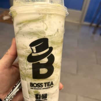 Boss Tea - Hurricane  matcha - Bubble Tea Near Me - Tulsa, Oklahoma