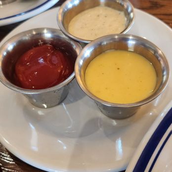 Hudson House - Honey Mustard, Ranch, and Ketchup (side dipping sauces for Popcorn Chicken) - Bars Near Me - Fort Worth, Texas Hudson House - Honey Mustard, Ranch, and Ketchup (side dipping sauces for Popcorn Chicken) - Bars Near Me - Fort Worth, Texas