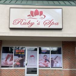 Ruby's Spa - Business Signs