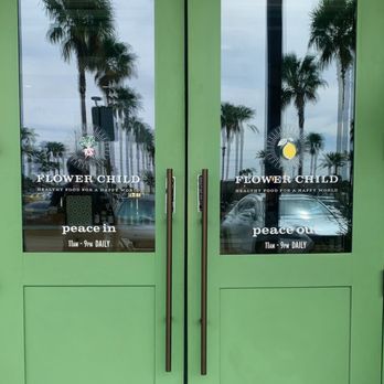 Flower Child - Love these doors.  Reminded me of my friend Leonard A! Peace out! - New American Near Me - Las Vegas, Nevada