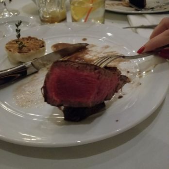 Opus Steakhouse - This is a coworkers 2nd fired, sopposed to be medium rare filet mignon Please read review - Wine Bars Near Me - Jericho, New York Opus Steakhouse - This is a coworkers 2nd fired, sopposed to be medium rare filet mignon Please read review - Wine Bars Near Me - Jericho, New York