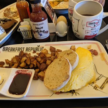 Breakfast Republic - Jalapeno bacon & cheddar omelette - Breakfast & Brunch Near Me - Irvine, California Breakfast Republic - Jalapeno bacon & cheddar omelette - Breakfast & Brunch Near Me - Irvine, California
