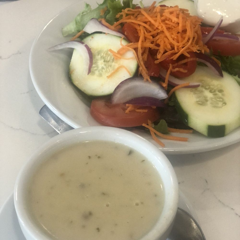 Mr Shrimp - new england clam chowder and house salad. - Seafood Markets Near Me - Belmar, New Jersey Mr Shrimp - new england clam chowder and house salad. - Seafood Markets Near Me - Belmar, New Jersey