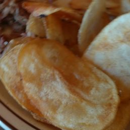 Fresh cooked potatoes chips Fresh cooked potatoes chips
