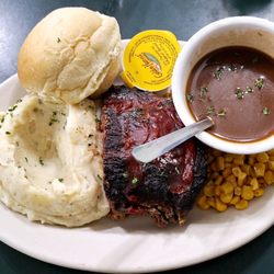 Bayside Cafe - I kept looking for this and I found it ... a meatloaf dinner prepared in a flavorful way and trimmed out with tasty sides.