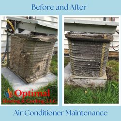 Optimal Heating and Cooling - Before and after AC maintenance
