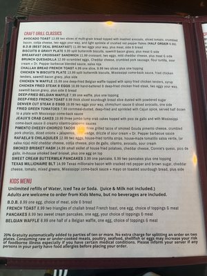 Menu photo 8 Craft Grill Breakfast Club Tomball, TX