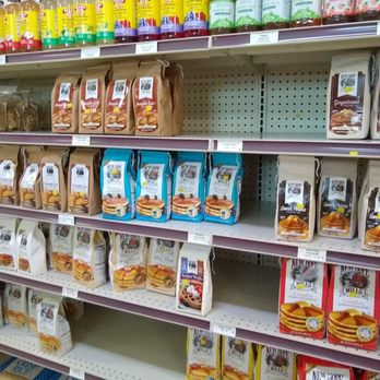 Millers Bulk Food Bakery - Pancake mixes, a few marked vegan! :-D - Bakeries Near Me - Medina, New York