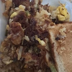 Crazy Joe's Diner - Burnt hashbrowns!!