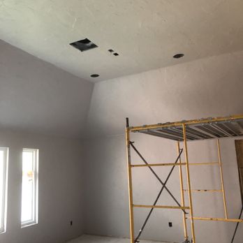 Nick's Premium Tile - Another angle of the room where drywall and texture was installed - Tiling Near Me Nick's Premium Tile - Another angle of the room where drywall and texture was installed - Tiling Near Me