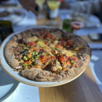 Sixty Vines - Vegan pizza. Cauliflower crust, which got burned. The crust was hard and inedible. Rest of pizza fine - New American Near Me - Dallas, Texas Sixty Vines - Vegan pizza. Cauliflower crust, which got burned. The crust was hard and inedible. Rest of pizza fine - New American Near Me - Dallas, Texas