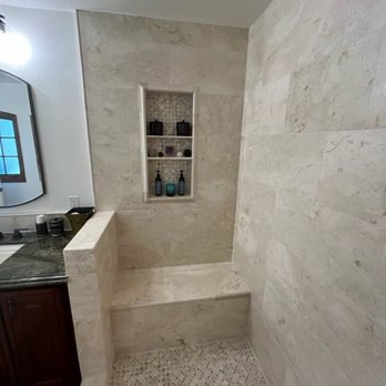 Solid Prime Tile and Stone - My photography skills cannot do justice for the beautiful tile work Bruce and his team.  I highly recommend Solid Prime Tile. - General Contractors Near Me
