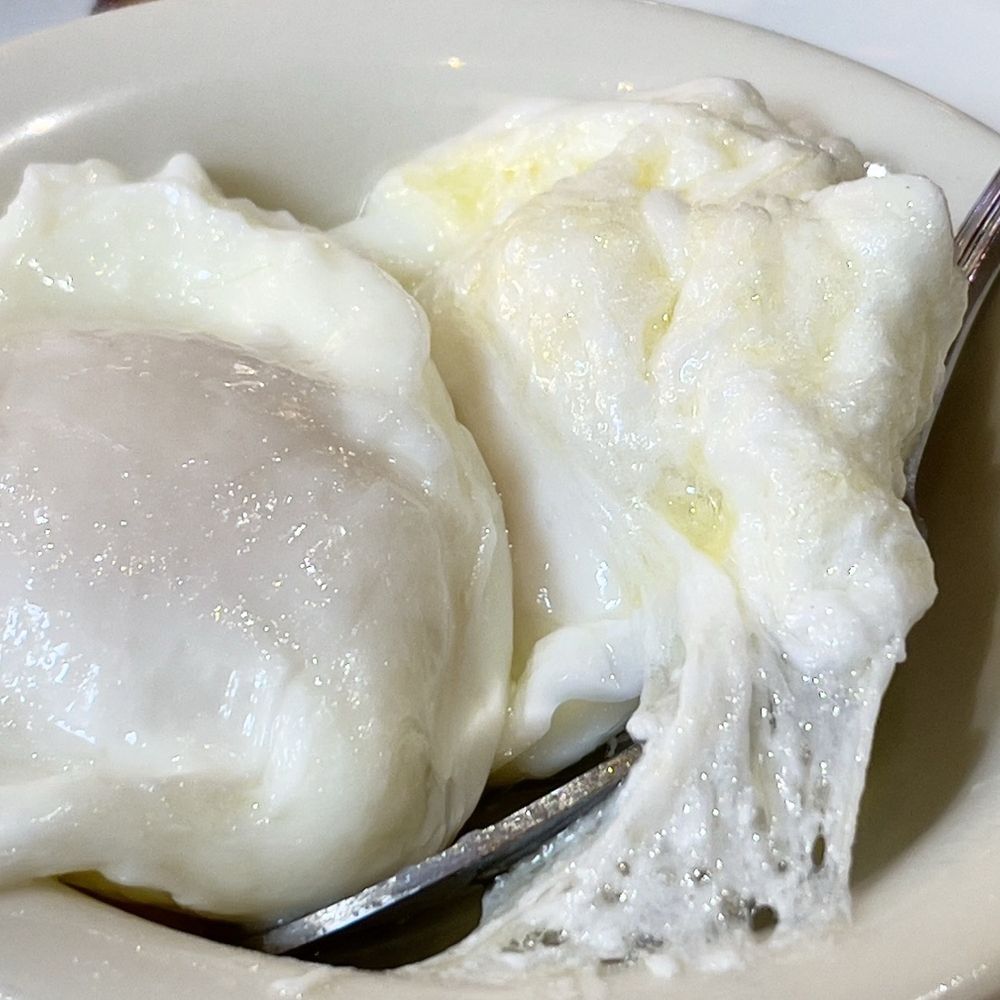 Batter Up Pancakes - Eggs poached medium rare - Pancakes Near Me - Clovis, California