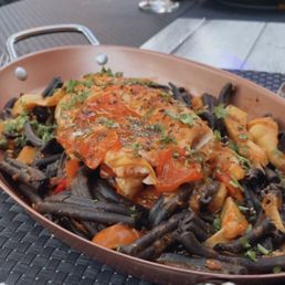 Special of the day, Squid Ink Pasta w/Grilled Branzino. My brother had the Lobster Ravioli. Both 10/10! Special of the day, Squid Ink Pasta w/Grilled Branzino. My brother had the Lobster Ravioli. Both 10/10!