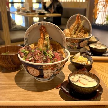 Tendon Kohaku - Beef Steak Aiomori Tendon Set - Japanese Near Me - Bellevue, Washington Tendon Kohaku - Beef Steak Aiomori Tendon Set - Japanese Near Me - Bellevue, Washington
