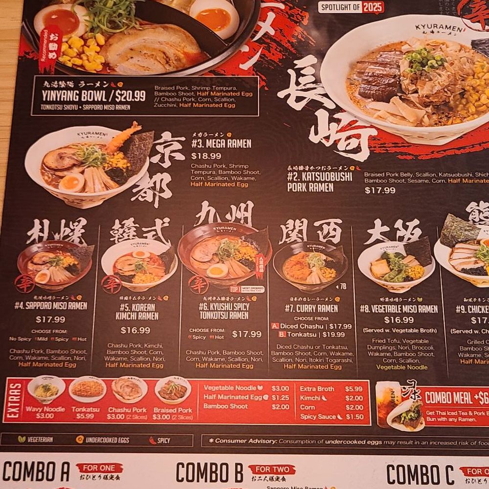 Kyuramen - Menu - Ramen Near Me - Naperville, Illinois Kyuramen - Menu - Ramen Near Me - Naperville, Illinois