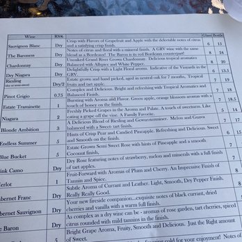 Hundley Cellars - Wine list - Wineries Near Me - Geneva, Ohio