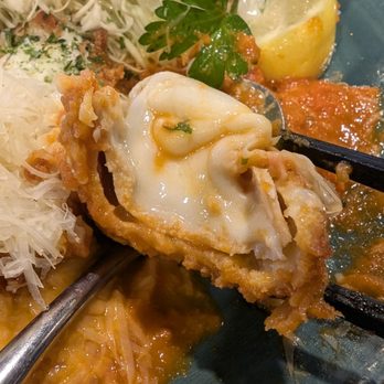 Kobuta And Ookami - It's mostly mozzarella with a thin layer of pork - Japanese Near Me - Redmond, Washington Kobuta And Ookami - It's mostly mozzarella with a thin layer of pork - Japanese Near Me - Redmond, Washington