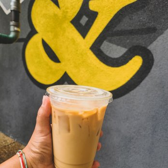 Cream & Sugar - Iced vanilla latte with oat milk - Coffee & Tea Near Me - Fairview, Texas