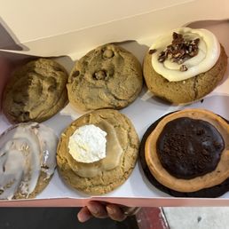 Six pack!  Chocolate Chip, Pumpkin Brownie, Honey Bun, Carrot Cake, and Buttermilk Pancake