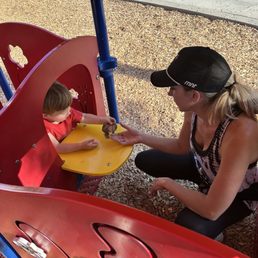 My grandson was pretty he was serving tacos using the bark on the ground. My grandson was pretty he was serving tacos using the bark on the ground.