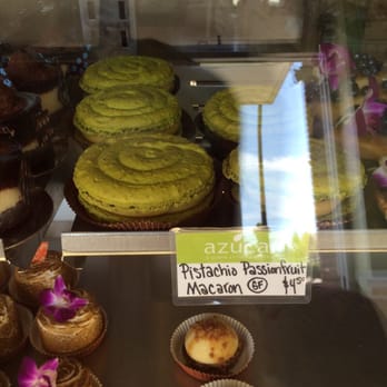 Azucar - Pistachio passion fruit macaroon for $4.50 is gluten free and tasty - Bakeries Near Me - Ocean Beach, California