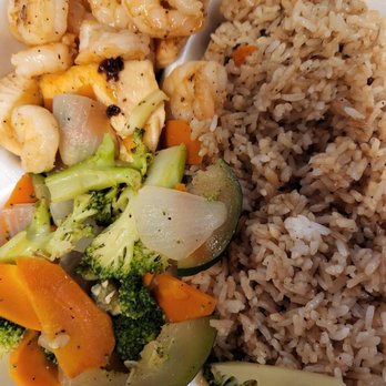 Tokyo Express - Shrimp and salmon teriyaki rice - Sushi Bars Near Me - Newark, Delaware