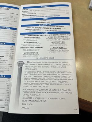 Menu photo 8 Grecian Corner Winston Salem, NC