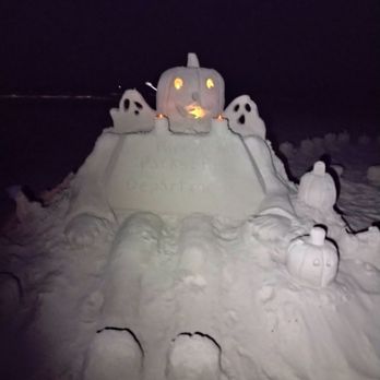 Port Aransas Beach - Cool Halloween sand sculpture courtesy of Port Aransas parks dept. - Beaches Near Me - Port Aransas, Texas Port Aransas Beach - Cool Halloween sand sculpture courtesy of Port Aransas parks dept. - Beaches Near Me - Port Aransas, Texas