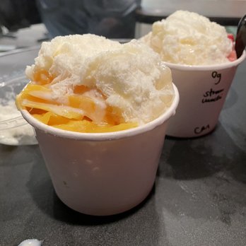 Salju Dessert - Durian shaved ice with condense milk, jackfruit, and lychee jelly - Desserts Near Me - Alhambra, California Salju Dessert - Durian shaved ice with condense milk, jackfruit, and lychee jelly - Desserts Near Me - Alhambra, California