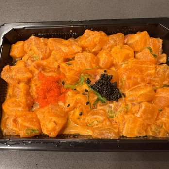 Basa Seafood Express - Salmon Spicy Poke - Seafood Near Me - San Francisco, California