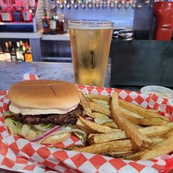 $4.99 burger & home made fries with a $1.50 beer