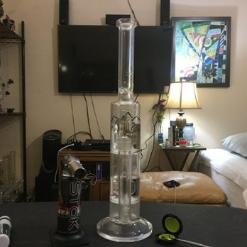 Holy Smokes - Alpine Glass dual Perc stemless 5 mm dab away Sgt Rick Garcia Ret USA - Tobacco Shops Near Me - Miami, Florida