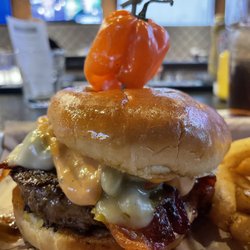 Look at all of that gooey goodness oozing out from underneath the habañero topped bun...
