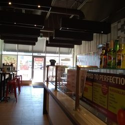 Inside the store.