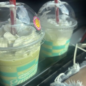 Scooter's Coffee - Matcha is so light and the left drink was not even full. - Coffee & Tea Near Me - Rowlett, Texas Scooter's Coffee - Matcha is so light and the left drink was not even full. - Coffee & Tea Near Me - Rowlett, Texas