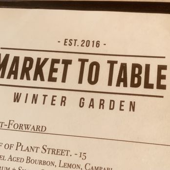Market To Table - New American Near Me - Winter Garden, Florida Market To Table - New American Near Me - Winter Garden, Florida