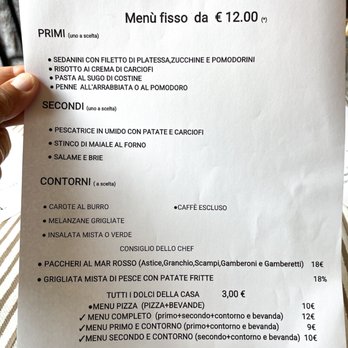 Mar Rosso - menu fisso - Lounges Near Me - Torino, TO