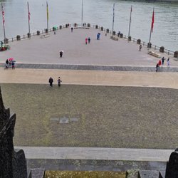 Deutsches Eck - Deutsches Eck (links die Mosel, rechts der Rhein)