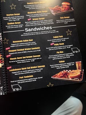 Menu photo 4 The Stadium Smokehouse Bar and Grill Springfield, IL Menu photo 4 The Stadium Smokehouse Bar and Grill Springfield, IL