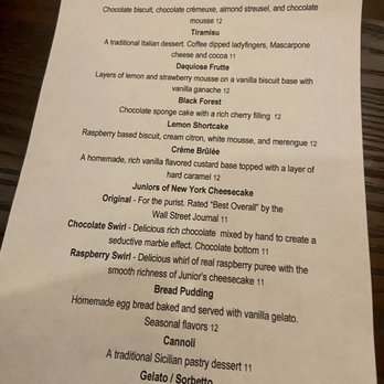 Bella Tuscany Ristorante Italiano Ocoee - Dessert menu - Italian Near Me - Ocoee, Florida