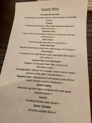 Menu photo 8 Bella Tuscany Ristorante Italiano Ocoee Ocoee, FL