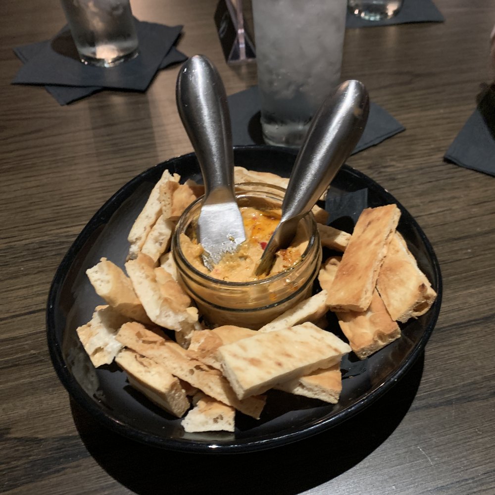 Blackland Distillery - Hummus and Crackers - real nice - Cocktail Bars Near Me - Fort Worth, Texas