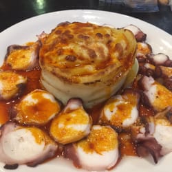 Straza - Pulpo a la gallega con gratinado de patatas