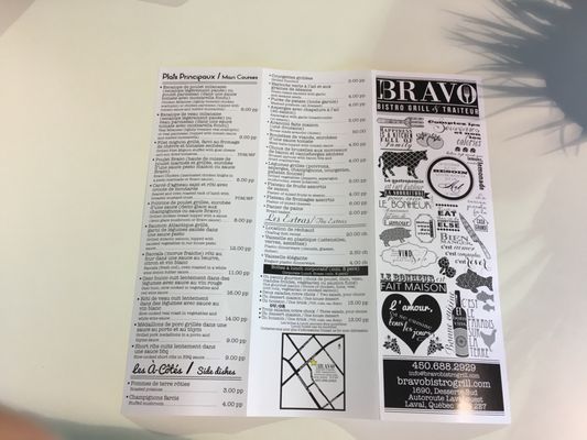 Menu photo 1 Bravo Bistro Grill & Traiteur Laval, QC