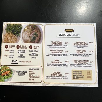 Spring Rollin' - Menu - Vietnamese Near Me - Albuquerque, New Mexico