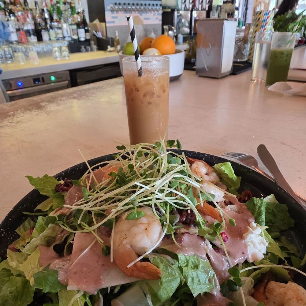 Better Half Coffee & Cocktails - Shrimp salad - Cafes Near Me - Austin, Texas Better Half Coffee & Cocktails - Shrimp salad - Cafes Near Me - Austin, Texas