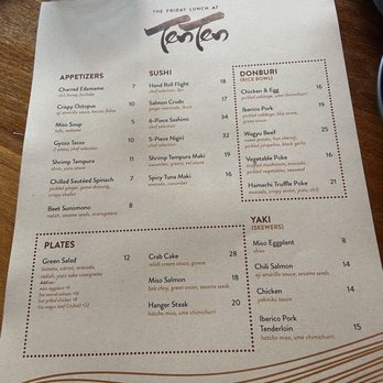 TenTen - lunch menu - Japanese Near Me - Austin, Texas TenTen - lunch menu - Japanese Near Me - Austin, Texas