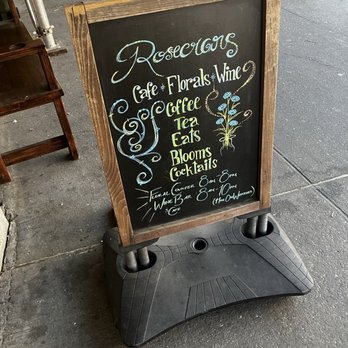 Rosecrans - Sandwich board depicting menu - Cafes Near Me - New York, New York Rosecrans - Sandwich board depicting menu - Cafes Near Me - New York, New York
